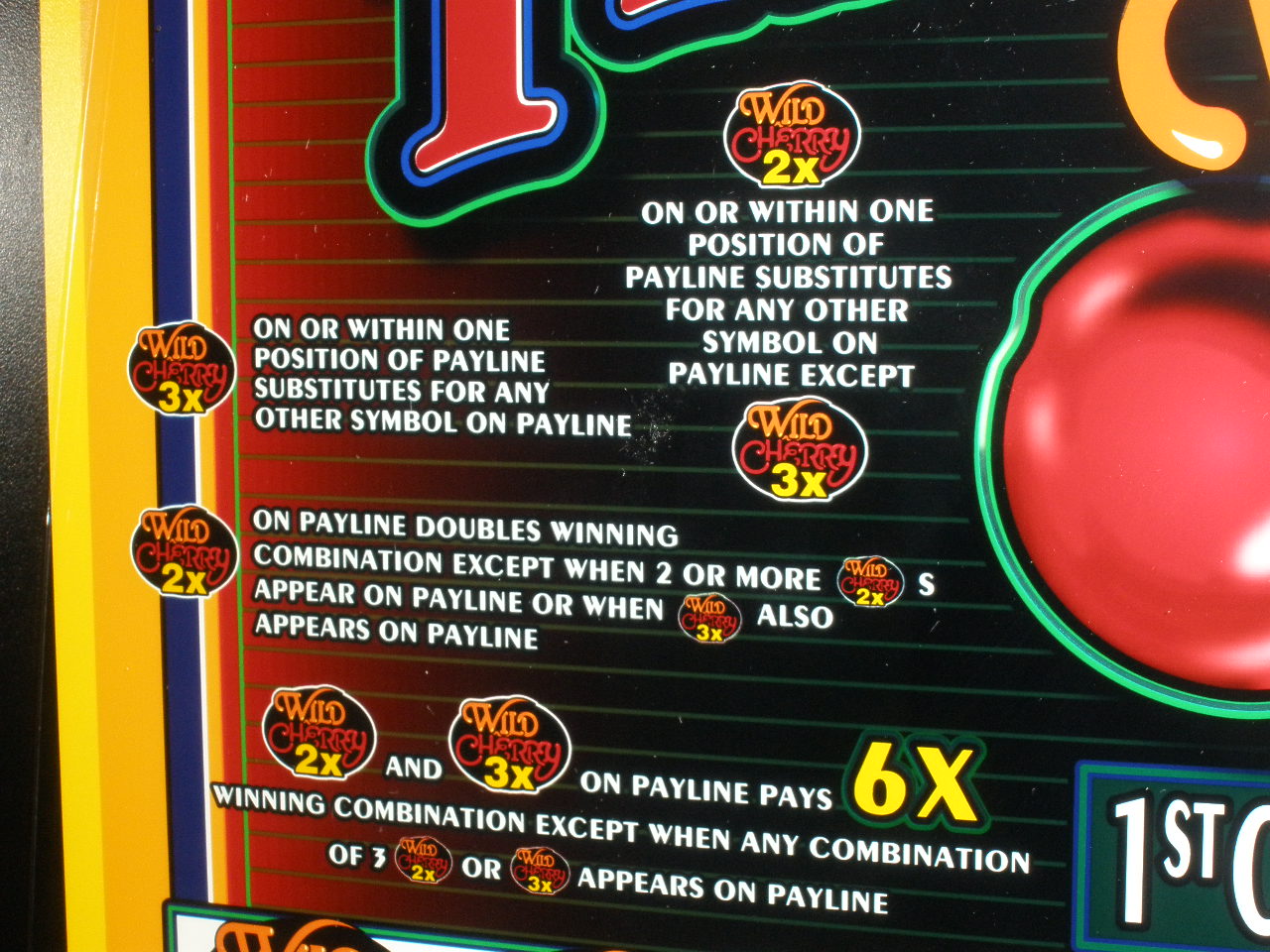 Double Wild Cherry Slot Machine